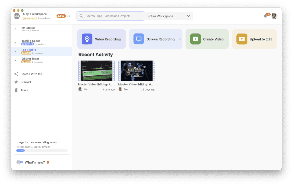 A screenshot of the Visla desktop app. 